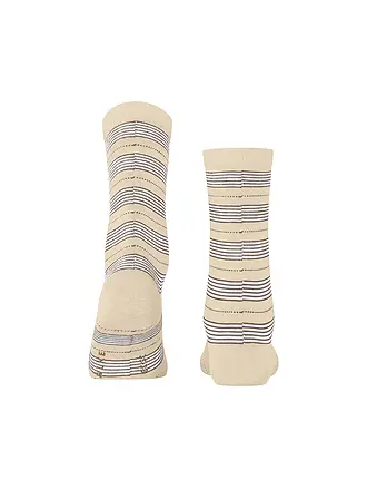 FALKE | Chaussettes STRIPE UNIFORM crème | beige